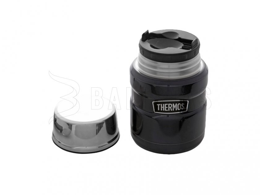 Thermos per alimenti con cucchiaio Thermos King 0,47 l grafite