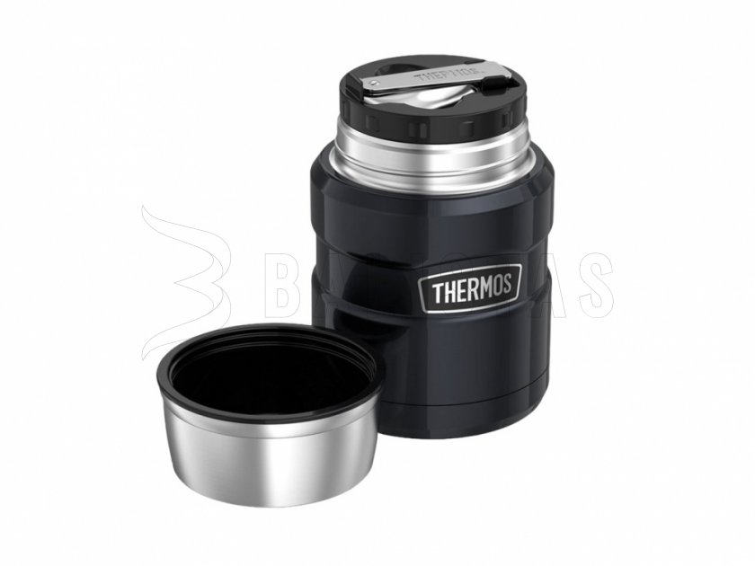 Thermos per alimenti con cucchiaio Thermos King 0,47 l grafite