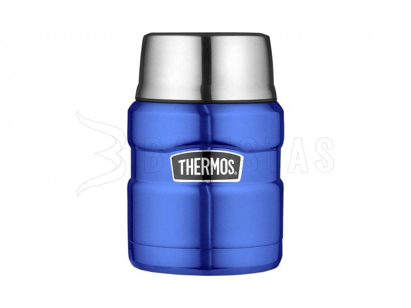 Thermos per cibo con cucchiaio Thermos King 0,47 l blu