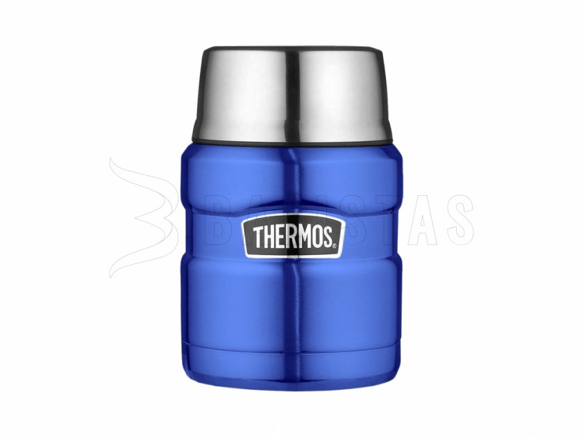 Thermos per cibo con cucchiaio Thermos King 0,47 l blu
