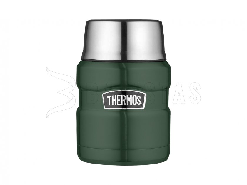 Thermos per alimenti con cucchiaio Thermos King 0,47 l verde