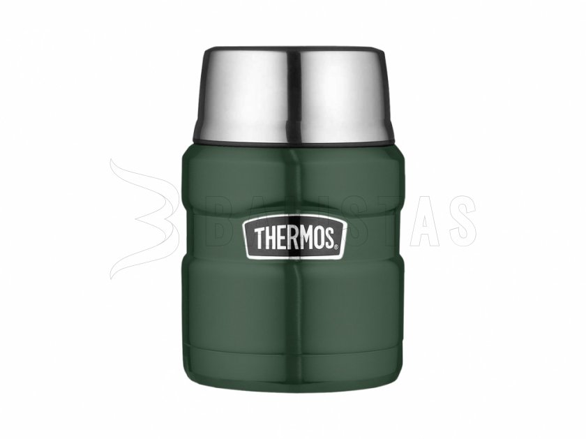 Thermos per alimenti con cucchiaio Thermos King 0,47 l verde