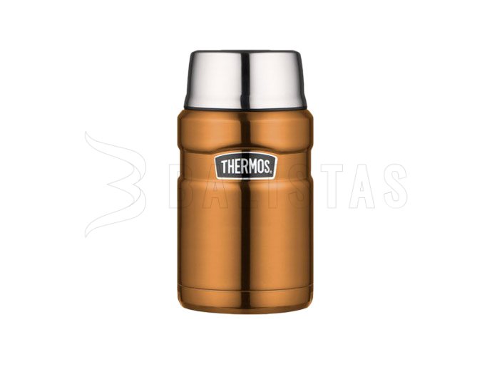 Thermos per alimenti con cucchiaio Thermos King 0,71 l marrone