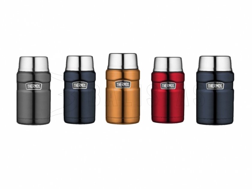 Thermos per alimenti con cucchiaio Thermos King 0,71 l marrone