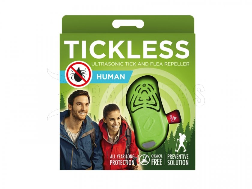 Repellente per zecche per persone Tickless verde