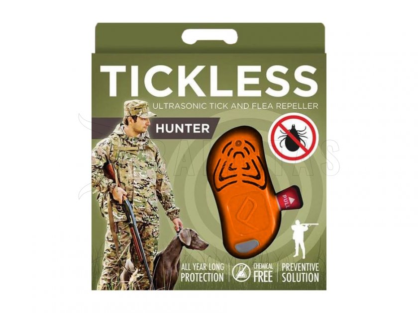 Repellente per zecche per cacciatori Tickless arancione