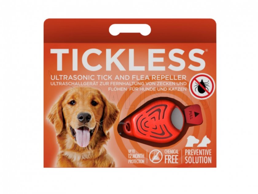 Repellente per zecche per animali Tickless arancione