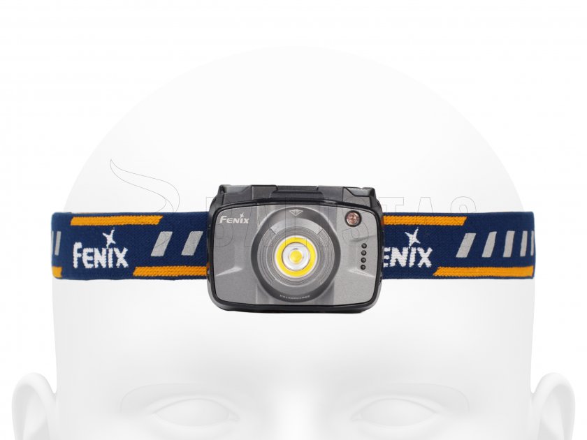 Lampada frontale a diodi Fenix HL32R grigia