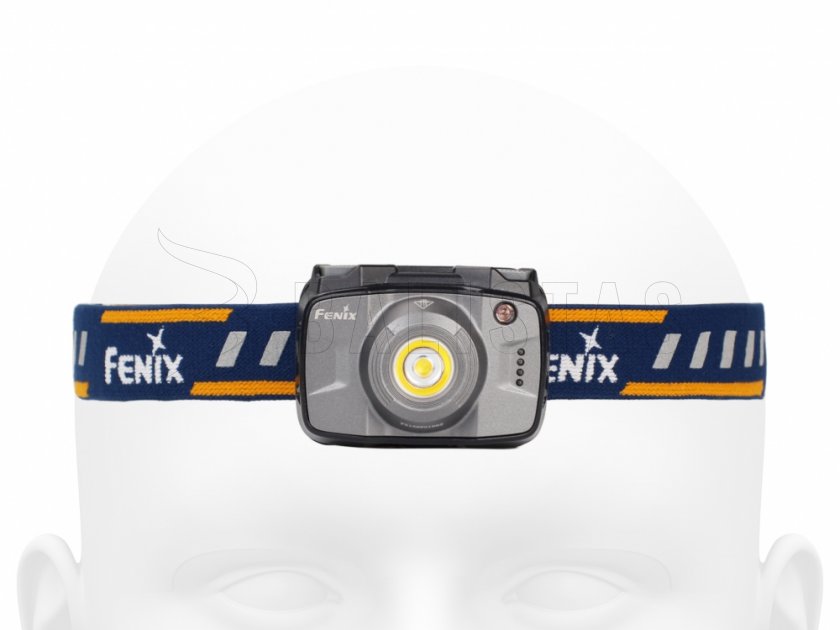 Lampada frontale a diodi Fenix HL32R grigia