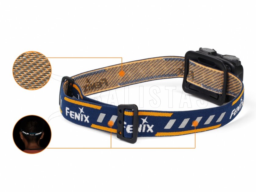 Lampada frontale a diodi Fenix HL32R grigia