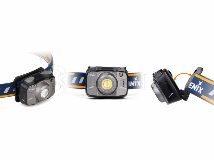 Lampada frontale a diodi Fenix HL32R grigia