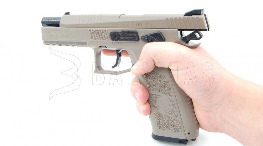 Pistola ad aria compressa ASG CZ P-09 FDE Blowback 4,5mm