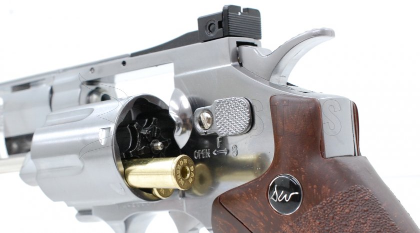 Revolver ad aria compressa ASG Dan Wesson 8" Silver 4,5mm
