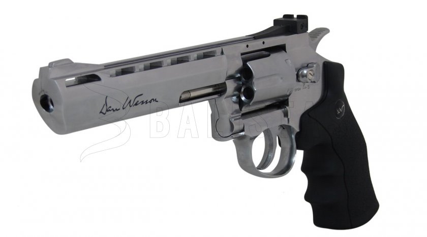 Revolver ad aria compressa ASG Dan Wesson 6" silver per diabolka 4,5mm