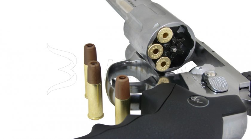 Revolver ad aria compressa ASG Dan Wesson 6" silver per diabolka 4,5mm