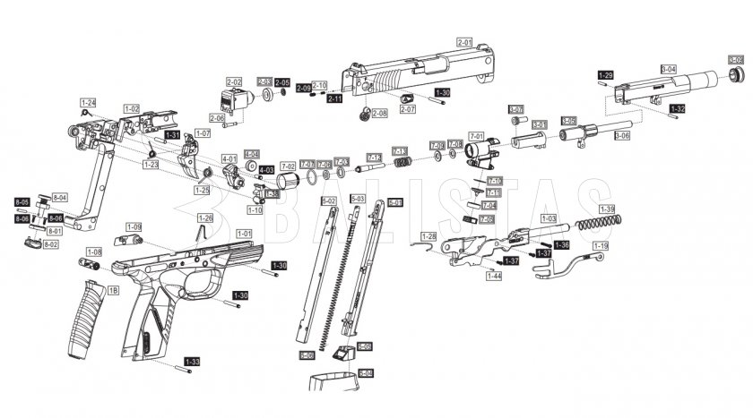 Pistola ad aria compressa ASG Bersa BP9CC Blow Back 4,5mm