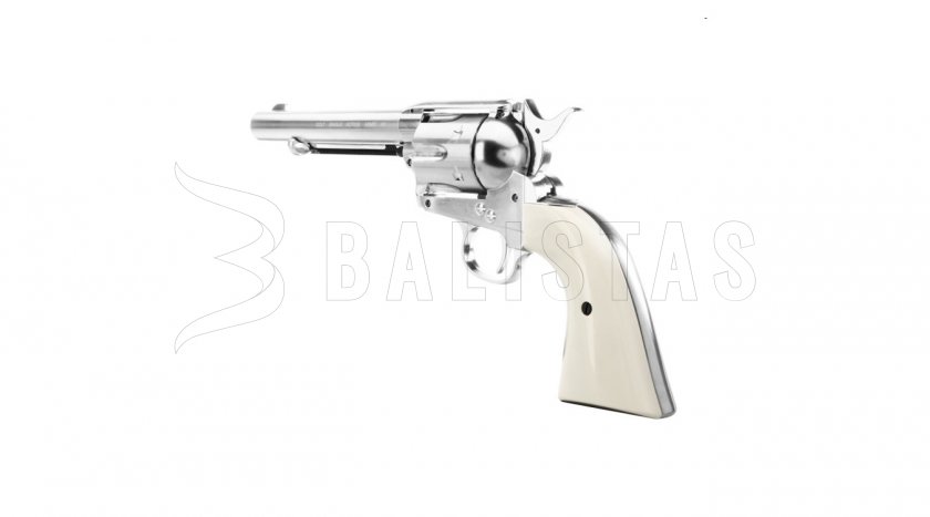 Revolver ad aria Umarex Colt SAA .45 Diabolo nichel 4,5mm