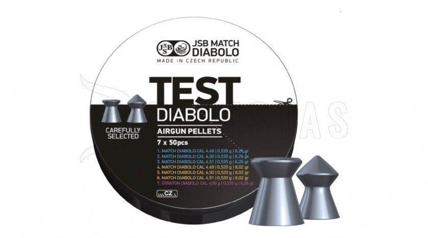 Diabolo JSB Match Test Middle Weight 4,5mm 350pz