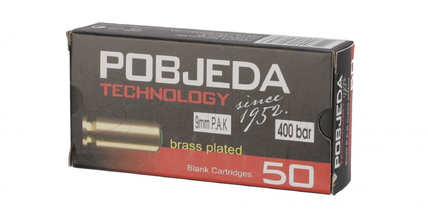 Cartucce a salve Pobjeda 9mm pistola 50 pz