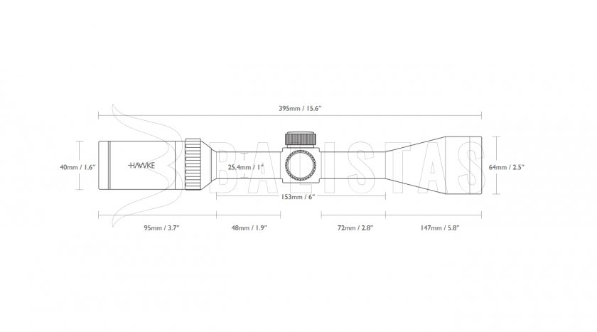 Cannocchiale Hawke Vantage 6-24x50 AO Mil Dot IR