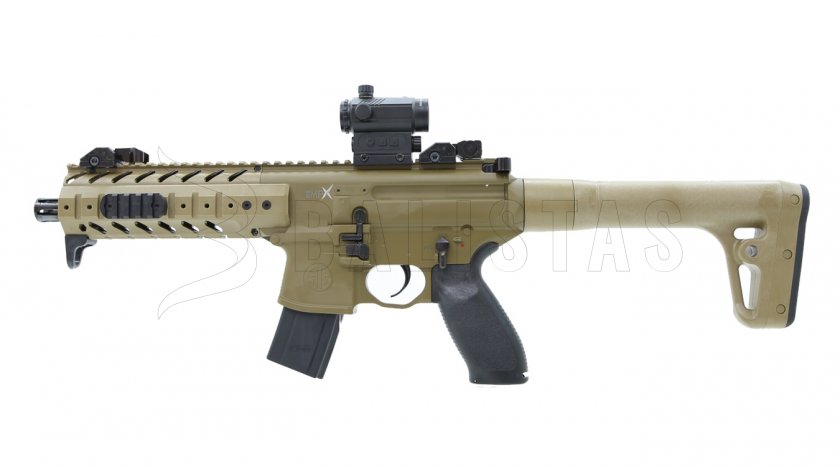 Carabina ad aria Sig Sauer MPX 4,5mm FDE Sand con collimatore