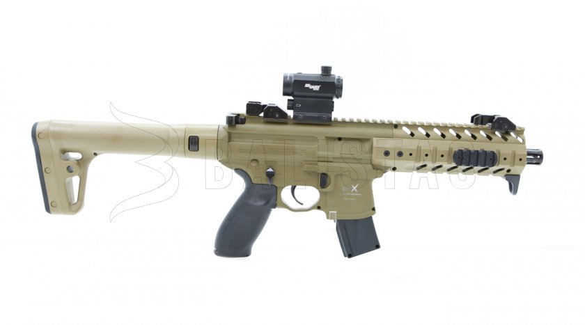 Carabina ad aria Sig Sauer MPX 4,5mm FDE Sand con collimatore