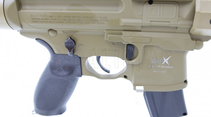 Carabina ad aria Sig Sauer MPX 4,5mm FDE Sand con collimatore