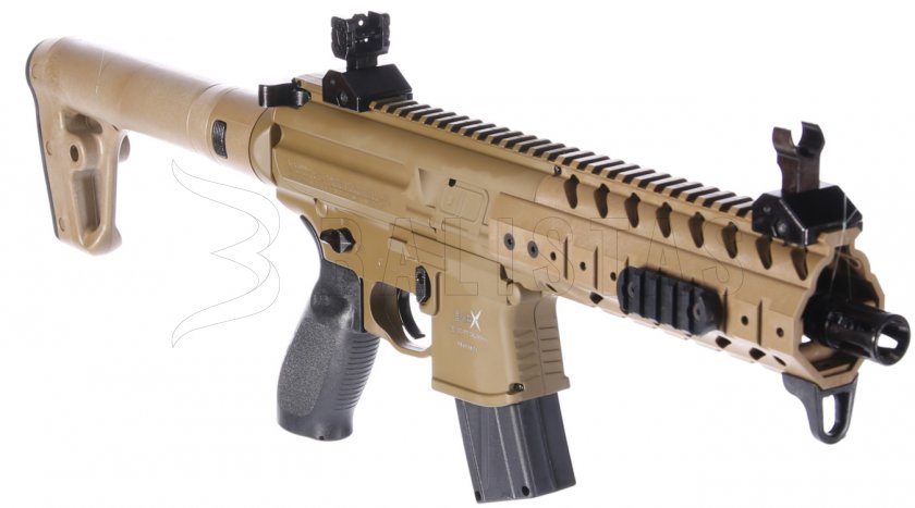 Carabina ad aria Sig Sauer MPX 4,5mm FDE Sand con collimatore