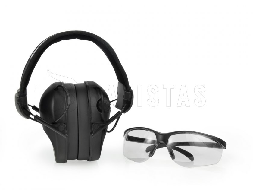 RealHunter Active Pro nero Cuffie + occhiali