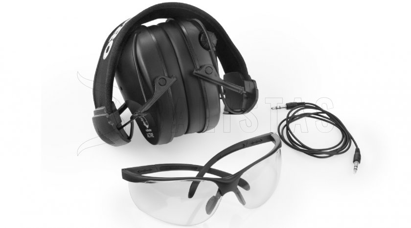 RealHunter Active Pro nero Cuffie + occhiali