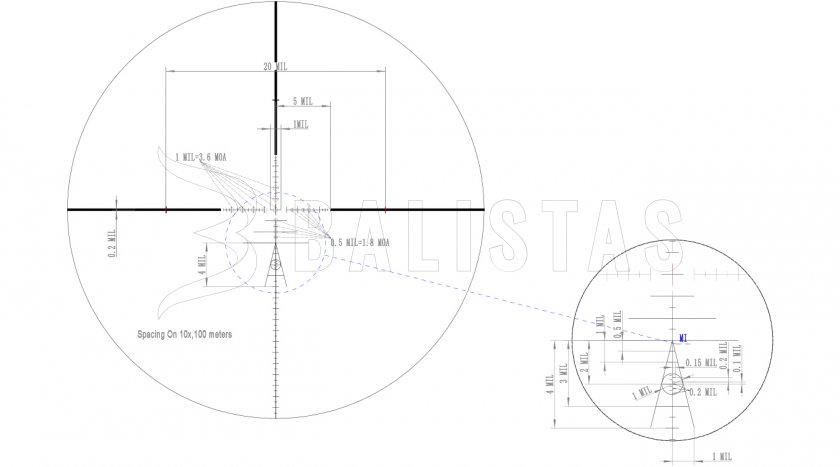 Cannocchiale Valiant Themys 4-12x40 AO HFT