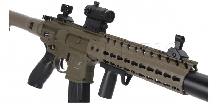 Carabina ad aria Sig Sauer MCX FDE 4,5mm con collimatore