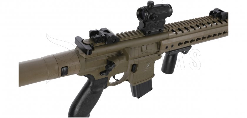 Carabina ad aria Sig Sauer MCX FDE 4,5mm con collimatore