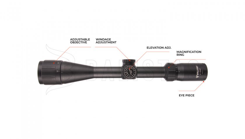 Cannocchiale Valiant Themys 4-12x40 AO RAQ