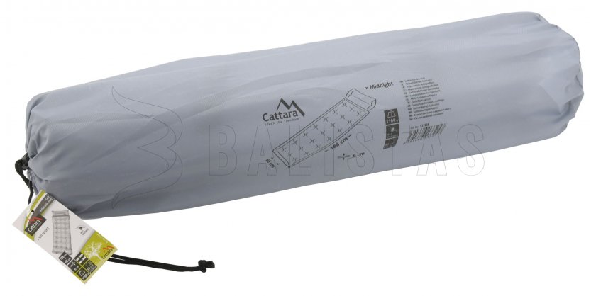 Materassino autogonfiabile Cattara Midnight 180x66x4cm con cuscino