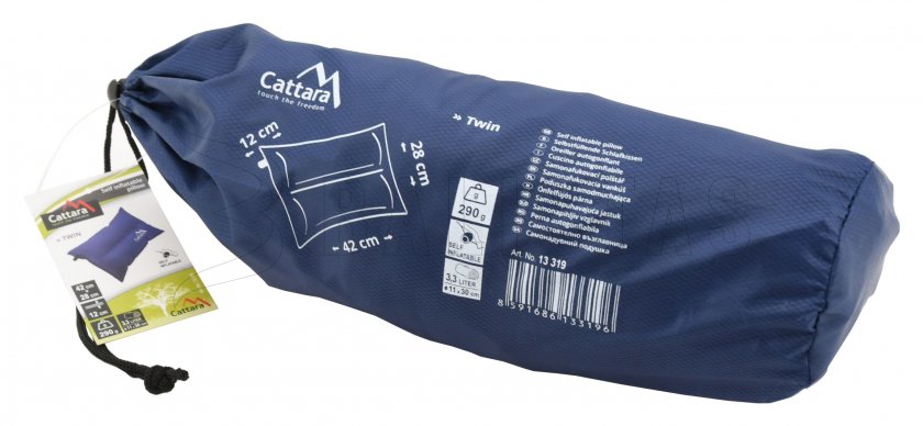 Cuscino autogonfiante Twin blu