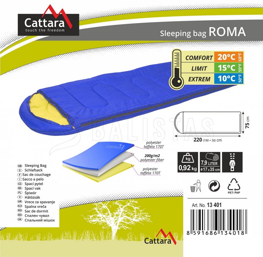 Sacco a pelo Roma 200cm