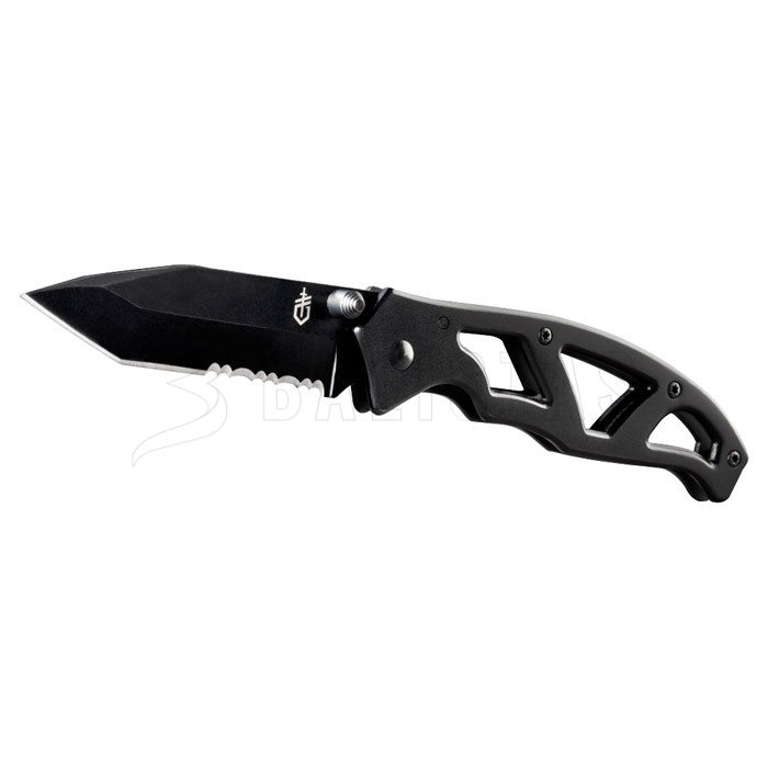 Coltello pieghevole Gerber Paraframe Tanto, lama combinata
