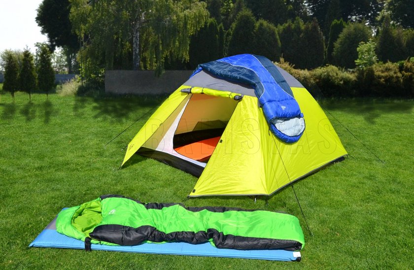 Tenda Trent doppio telo per 3 persone 210x110x210 cm