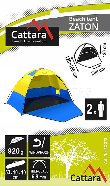 Tenda da spiaggia ZATON 200x120x120 cm