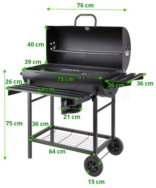 Gril a carbone Barrel (99512)