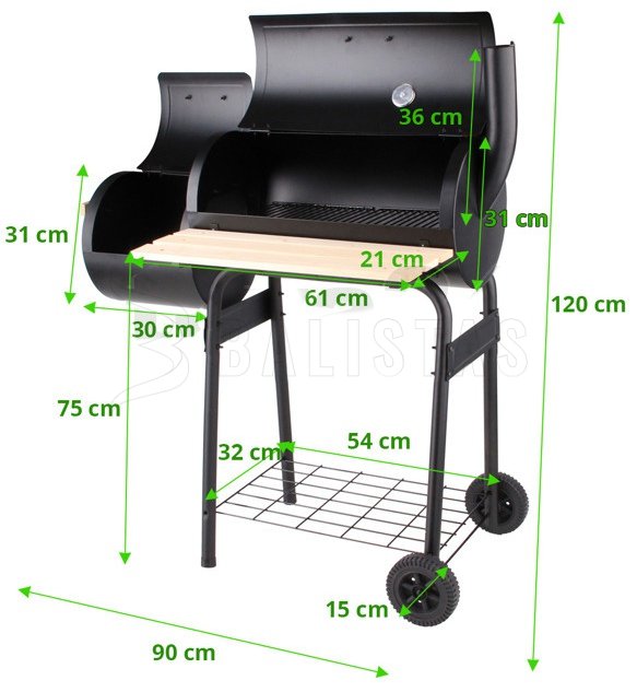 Grill Smoker a carbone (99513)