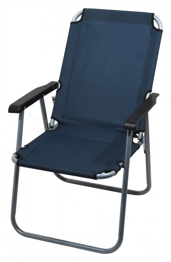 Sedia da campeggio pieghevole Lyon blu scuro