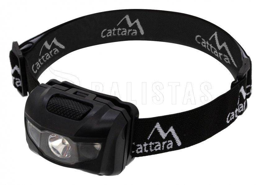 Lampada frontale LED 80 lm nera