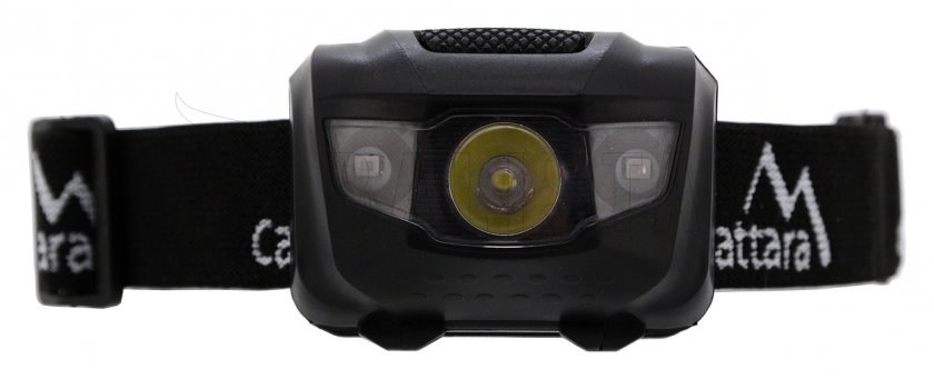 Lampada frontale LED 80 lm nera