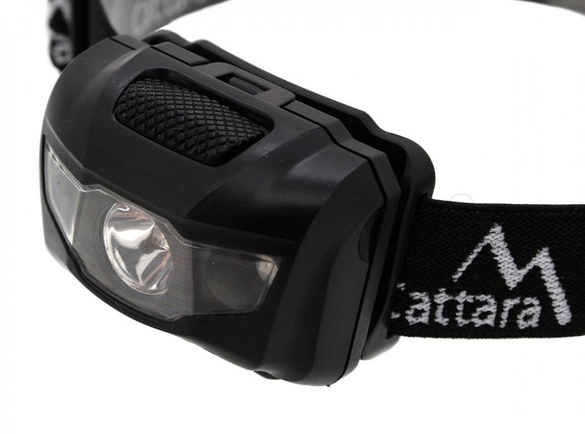 Lampada frontale LED 80 lm nera