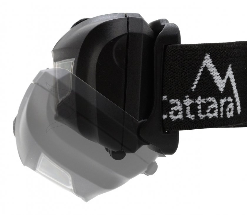 Lampada frontale LED 80 lm nera
