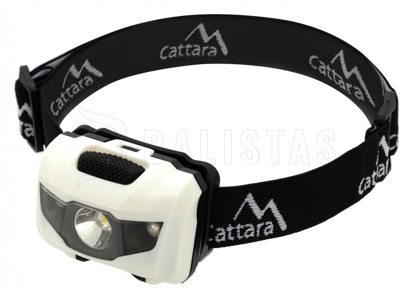 Lampada frontale LED 80 lm nero-bianca