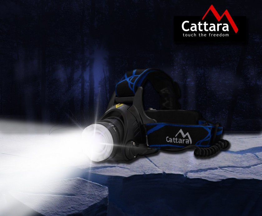 Lampada frontale LED 570 lm zoom
