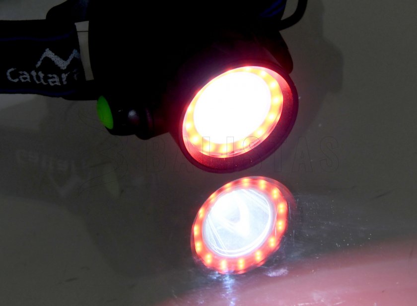 Lampada frontale LED 400 lm (1x XM-L+15x SMD)